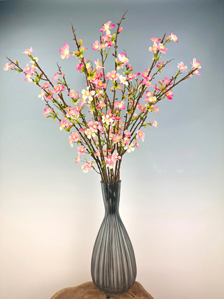 Zijden boeket "Appel Bloesem" - inclusief stijlvolle vaas | 85cm