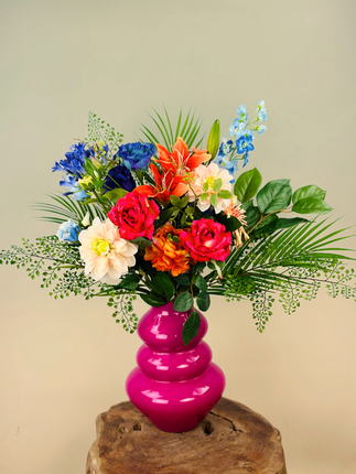 Zijden boeket "Luminous Colors" | 75cm