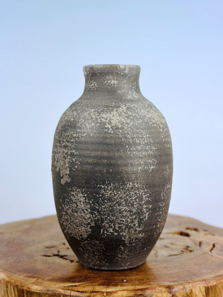 Luxe betonnen vaas - grijs zwart | 25cm