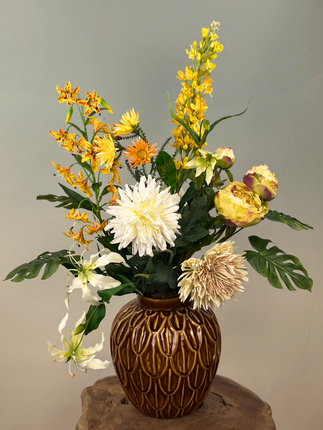 Zijdenbloemen boeket "Sunny Day" | 70cm