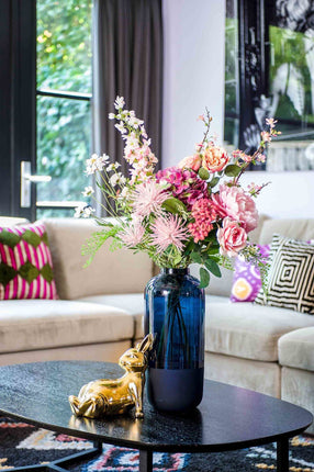 Zijden boeket "Lovely Pink" | 75cm