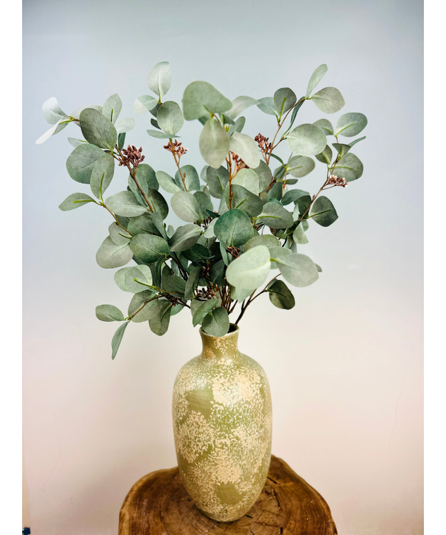 Zijden boeket "Euca love" | 80cm