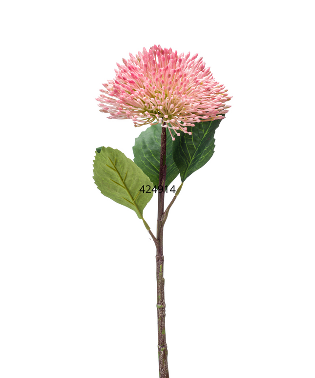 Zijden bloem "Sedum branch" spray pink | 43 cm