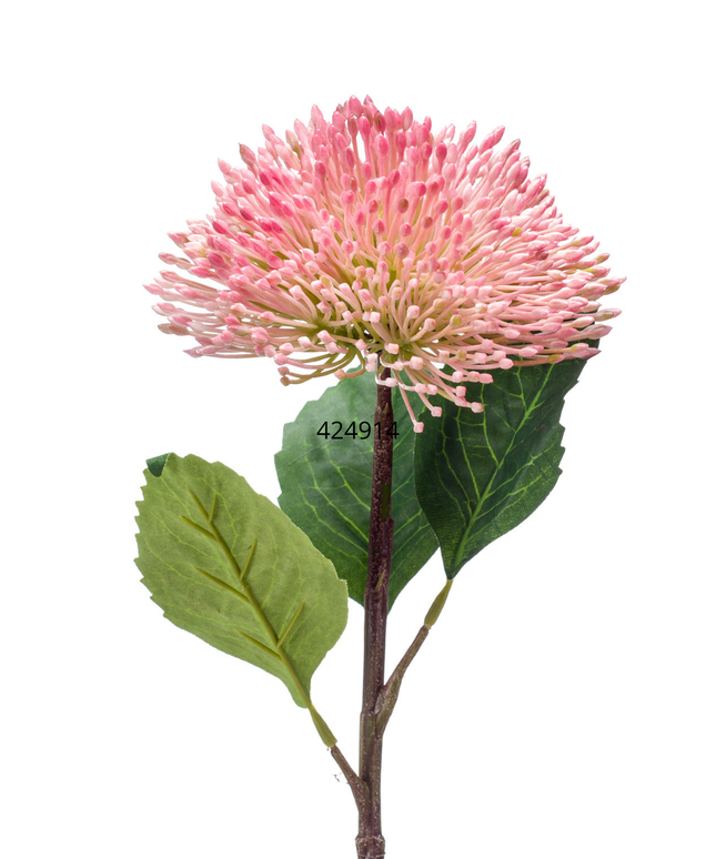 Zijden bloem "Sedum branch" spray pink | 43 cm