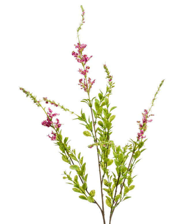 Zijden bloem "Verbena" spray fuchsia | 83 cm
