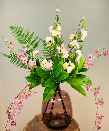 Zijdenbloemen boeket "Pink Fantasy" | 70cm