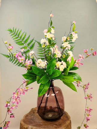 Zijdenbloemen boeket "Pink Fantasy" | 70cm