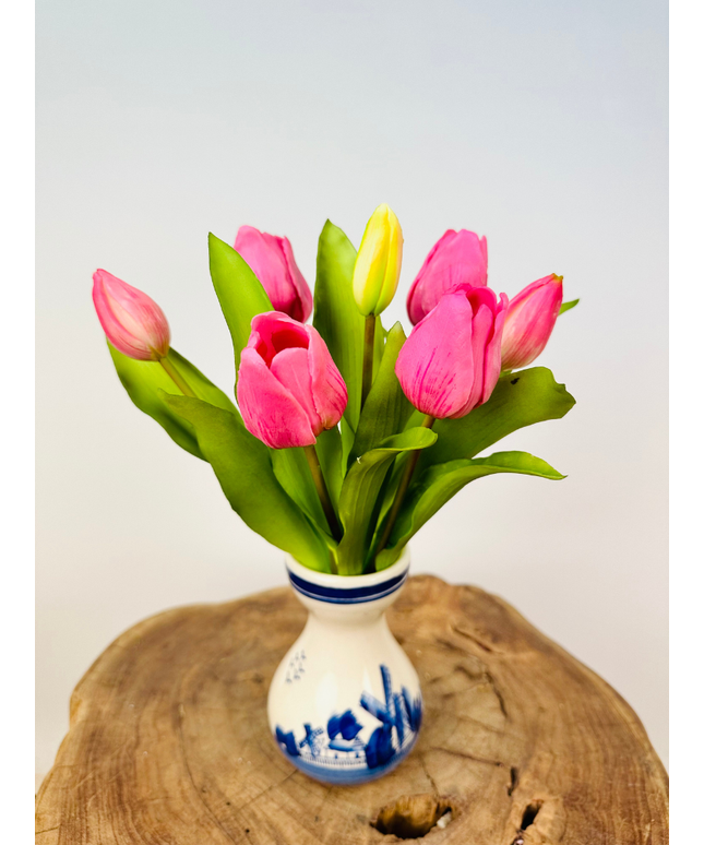 Kunst tulpen "Hollandse Pracht" - fuchsia | 30cm