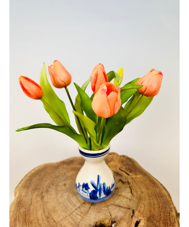 Kunst tulpen "Hollandse Pracht" - zalm | 30cm
