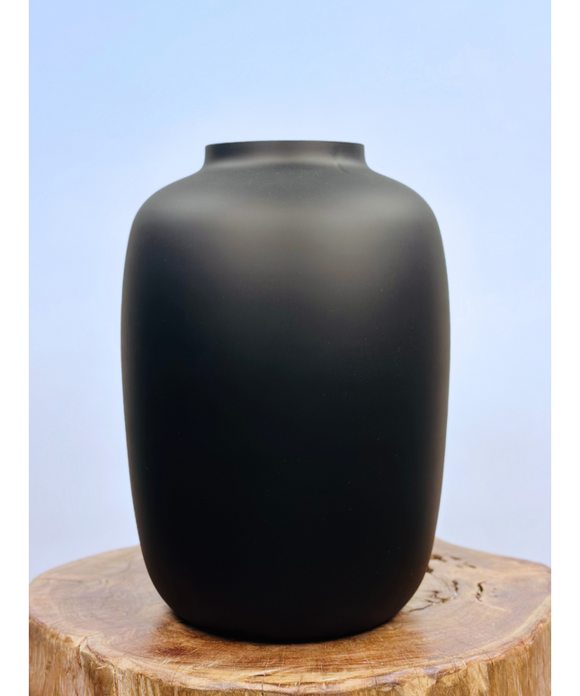 Vase The World | Artic "Matt Black" | ⌀25xH35cm