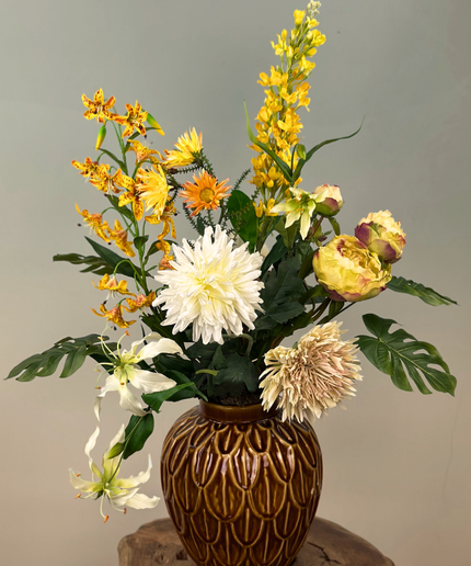 Zijdenbloemen boeket "Sunny Day" | 70cm
