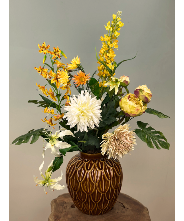 Zijdenbloemen boeket "Sunny Day" | 70cm