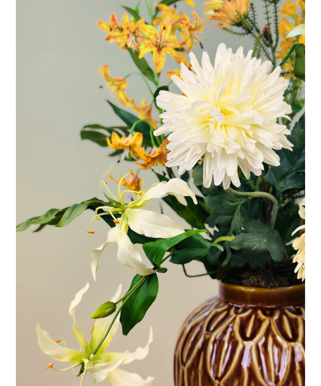Zijdenbloemen boeket "Sunny Day" | 70cm