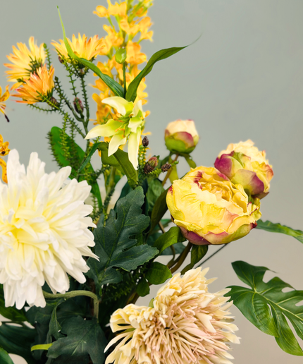 Zijdenbloemen boeket "Sunny Day" | 70cm