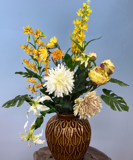 Zijdenbloemen boeket "Sunny Day" | 70cm