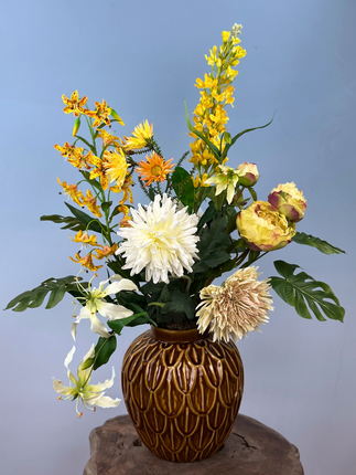 Zijdenbloemen boeket "Sunny Day" | 70cm