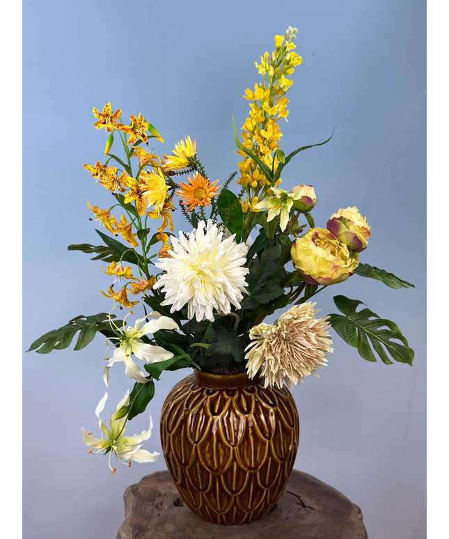 Zijdenbloemen boeket "Sunny Day" | 70cm