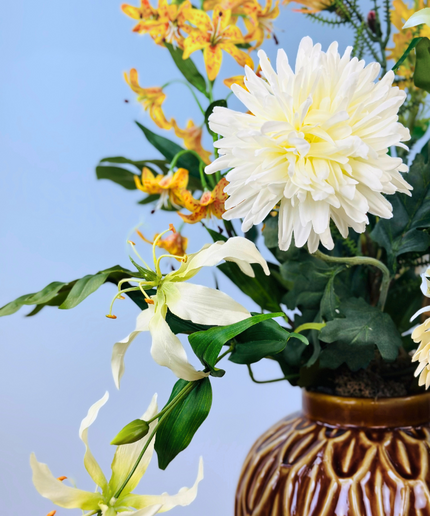Zijdenbloemen boeket "Sunny Day" | 70cm