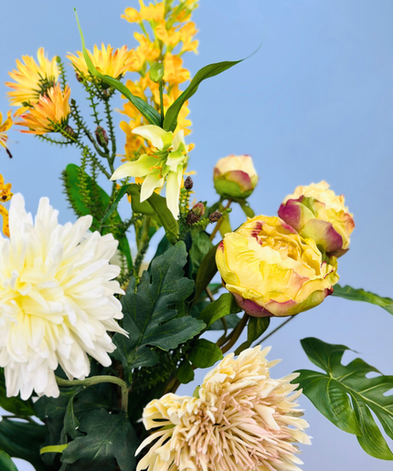 Zijdenbloemen boeket "Sunny Day" | 70cm