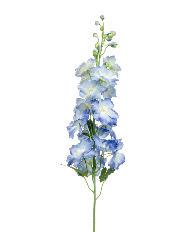 Zijden bloem "Delphinium" spray light blue | 95 cm