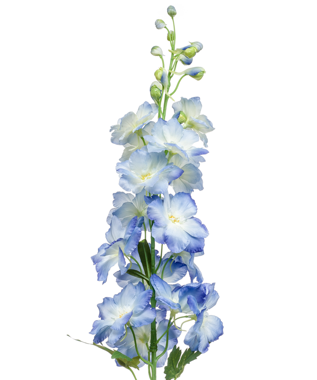 Zijden bloem "Delphinium" spray light blue | 95 cm