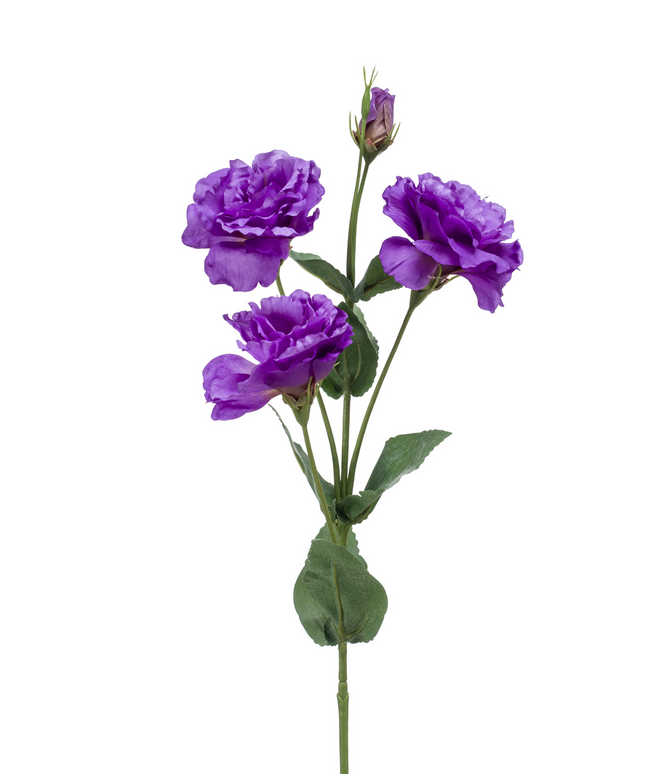 Zijden bloem "Eustoma" Spray Purple | 68cm