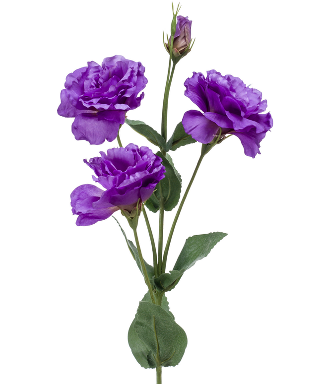 Zijden bloem "Eustoma" Spray Purple | 68cm