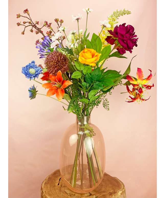 Zijden boeket  "Pretty Explosion"  | 100cm