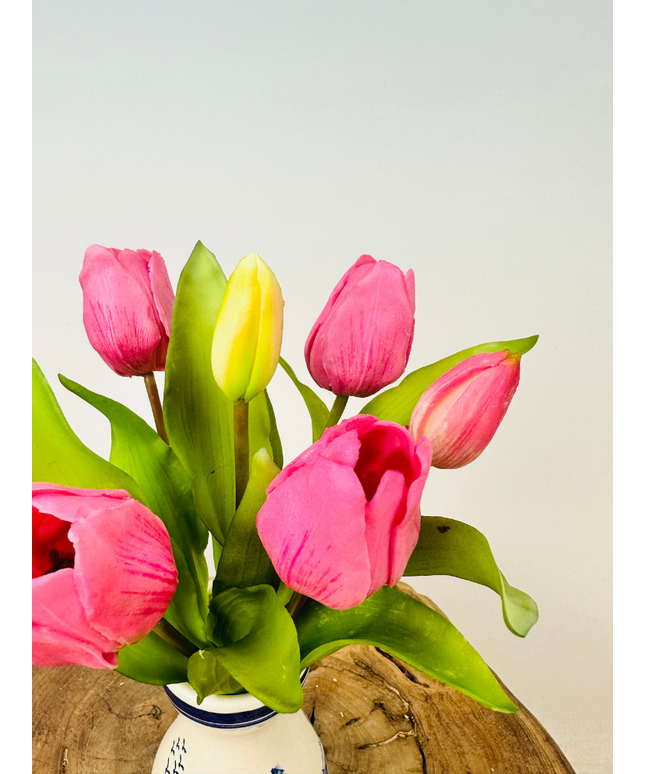 Kunst tulpen "Hollandse Pracht" - fuchsia | 30cm