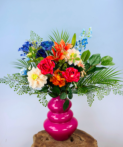 Zijden boeket "Luminous Colors"  | 75cm