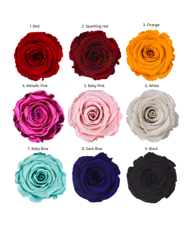 Luxe Longlife Rozenbox - 9 rozen (meerdere kleuren)