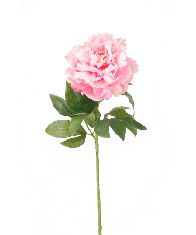 Zijden bloem "Peony" Spray Pink | 65cm