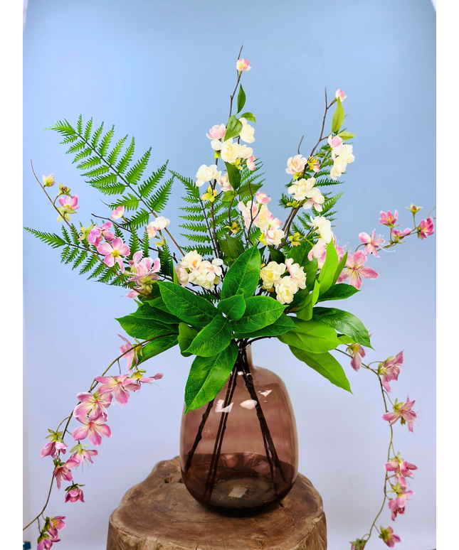 Zijdenbloemen boeket "Pink Fantasy" | 70cm