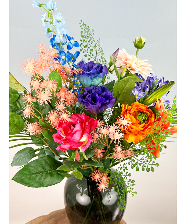 Zijden boeket "Luminous Colors"  | 75cm